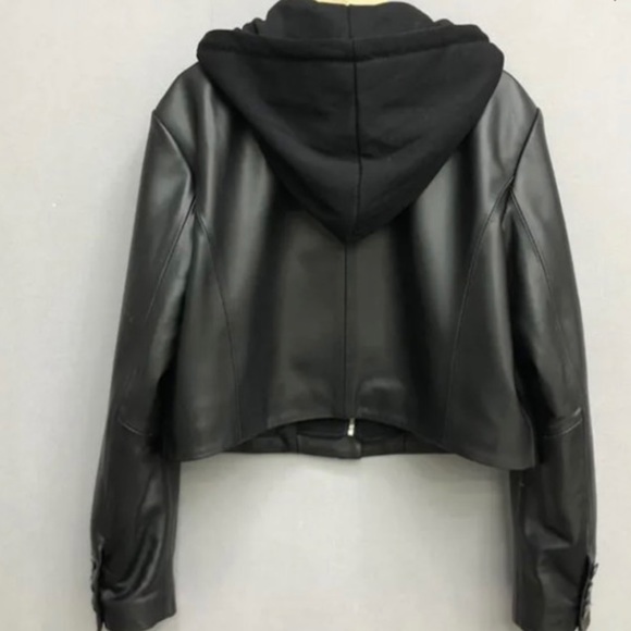 Hudson Leather Hoodie Blazer - Picture 2 of 2
